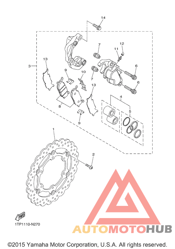Передний суппорт