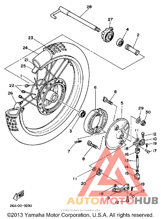 Переднее колесо
