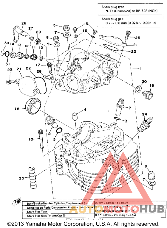 Cylinder head - cylinder head cover