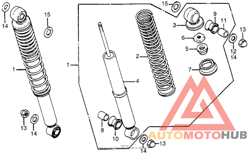 Задние амортизаторы