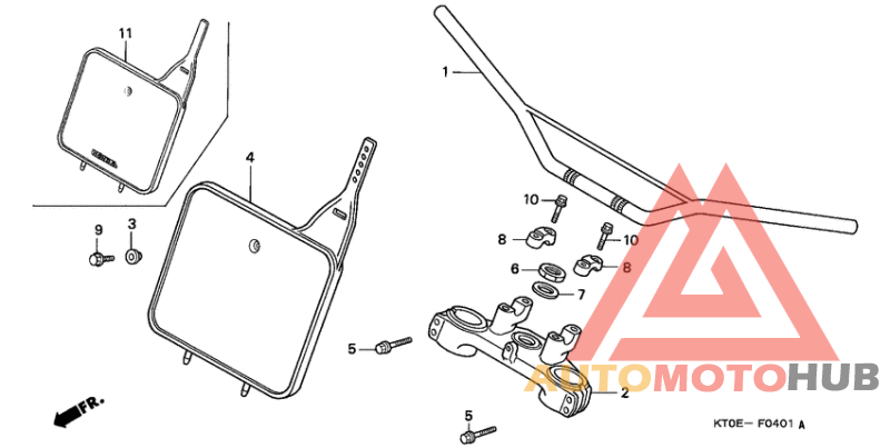 Handle pipe/top bridge