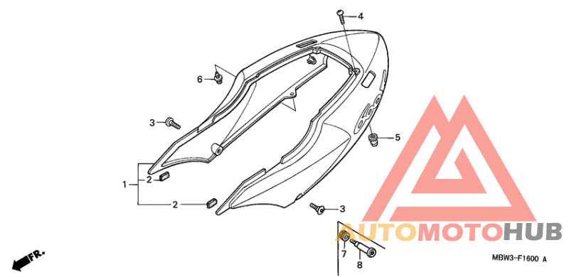 Задний обтекатель
