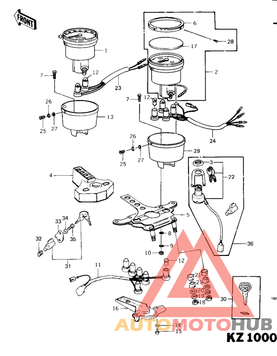 Meters/ignition switch