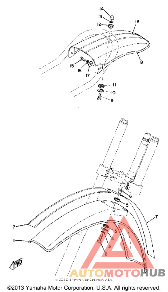Front fender - rear fender