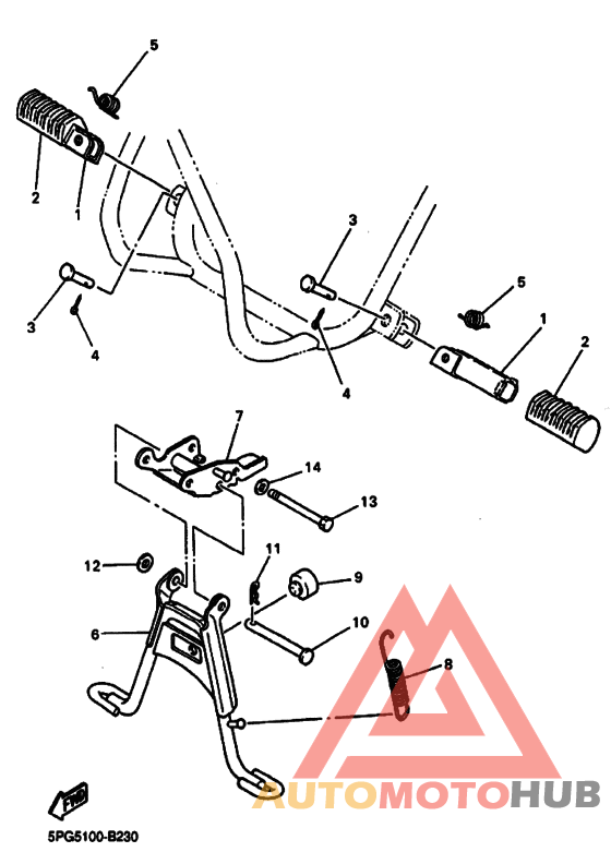 Support & repose pied