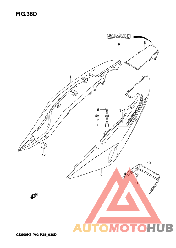 Обтекатель задний