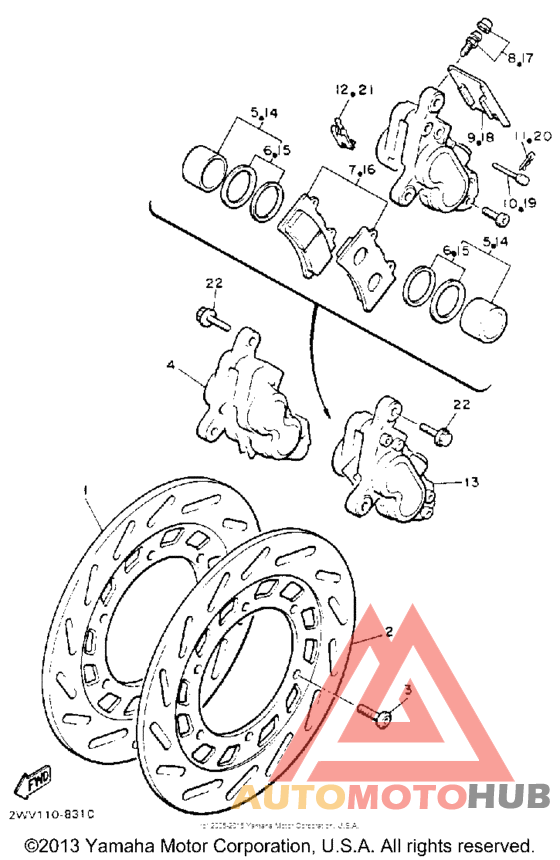 Передний суппорт