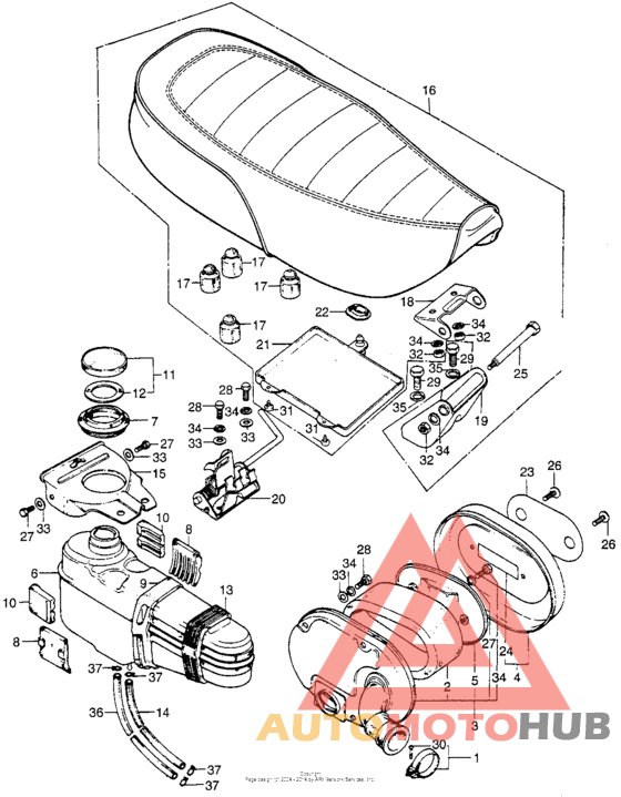 Air cleaner + fuel tank
