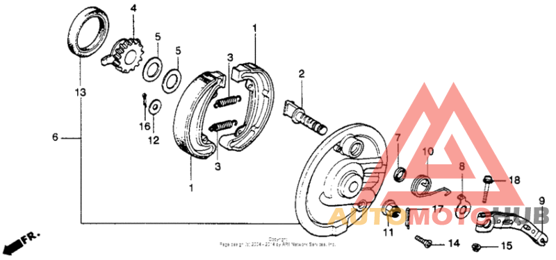 Front brake panel 78-81