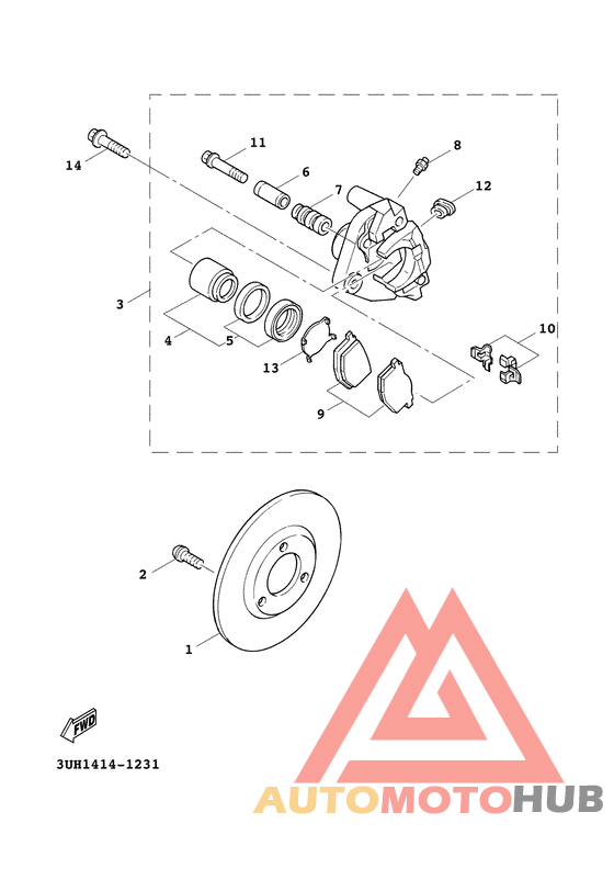 Передний суппорт
