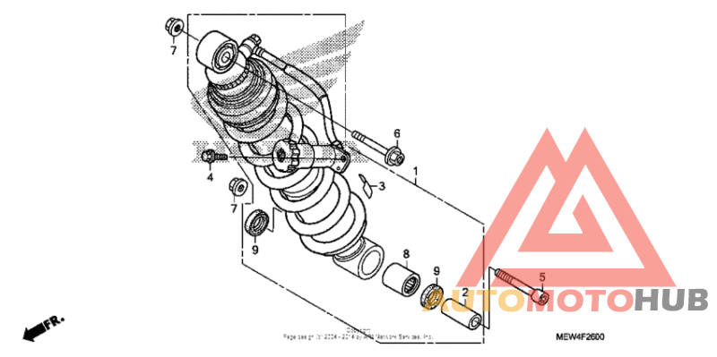Задние амортизаторы