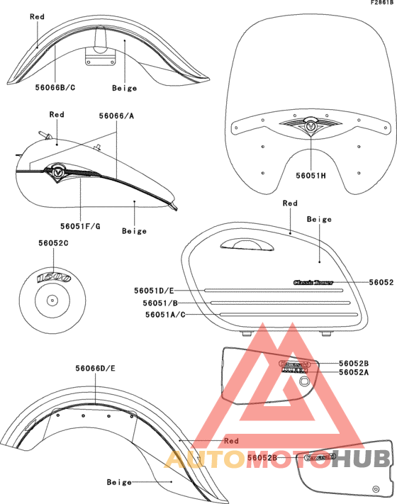 Decals(red/beige)(vn1500-l4h)