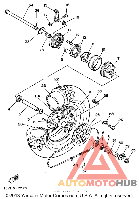 Переднее колесо