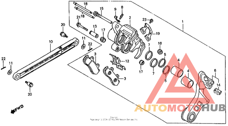 Задний суппорт