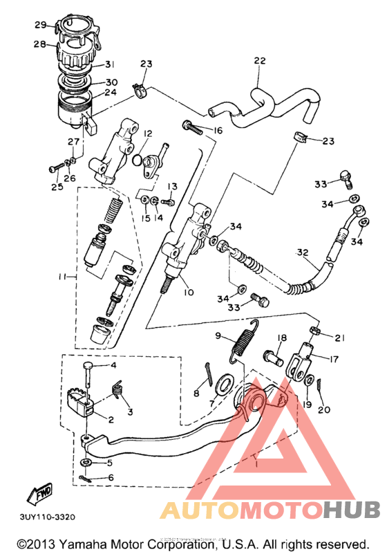 Задний торм цилиндр