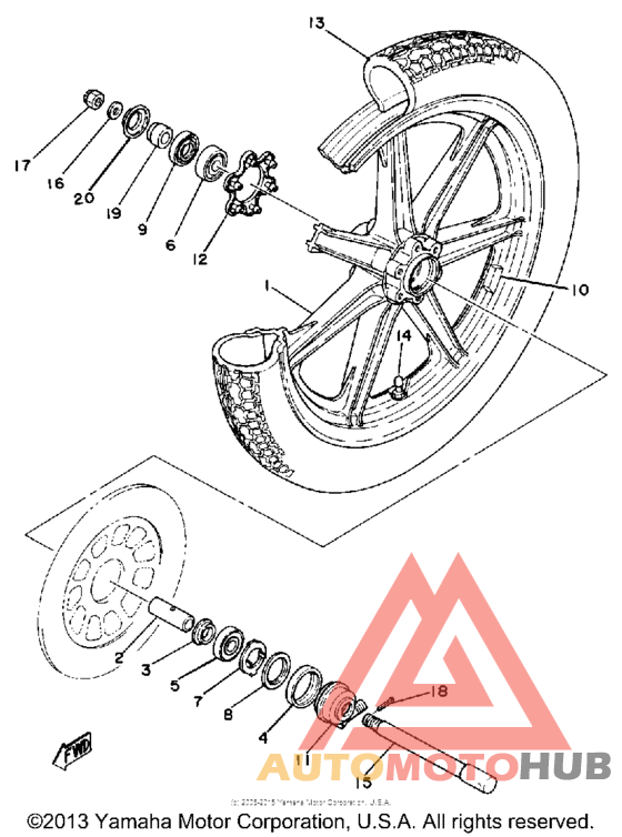 Переднее колесо