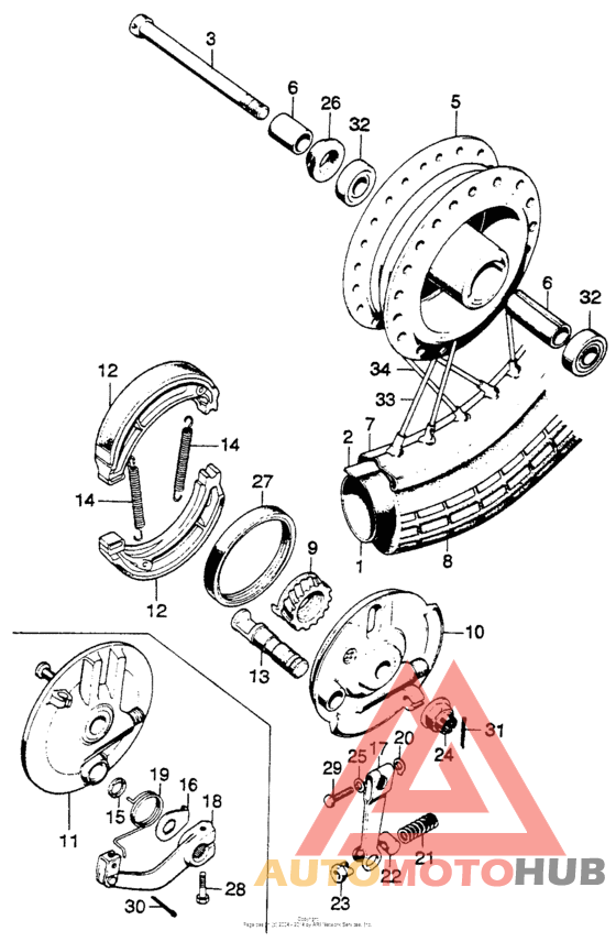 Переднее колесо