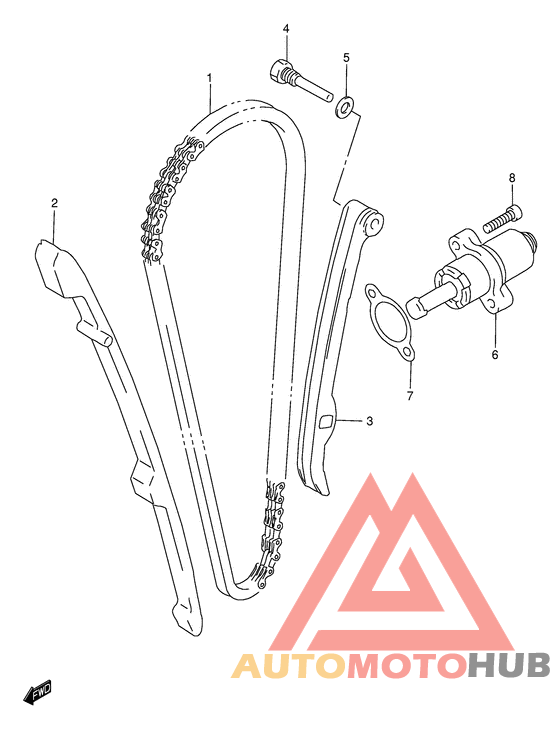 Держатель направляющей