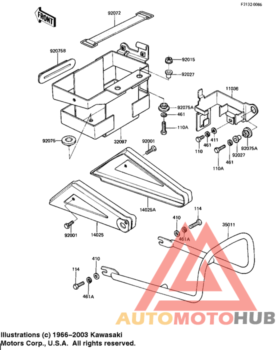 Battery case/electro bracket