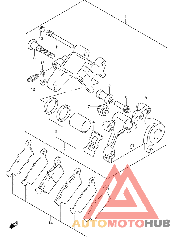 Задний суппорт