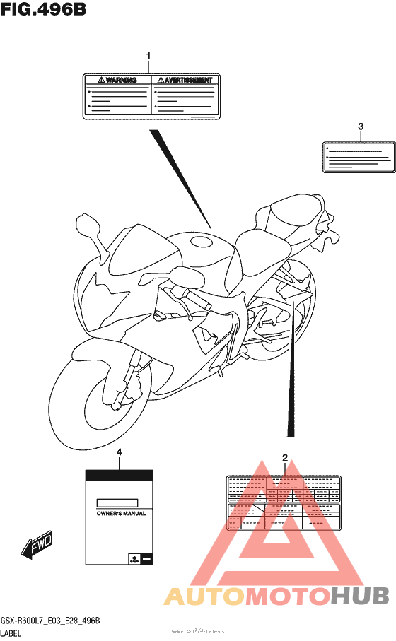 Label (Gsx-R600L7 E28)