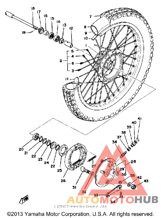 Переднее колесо