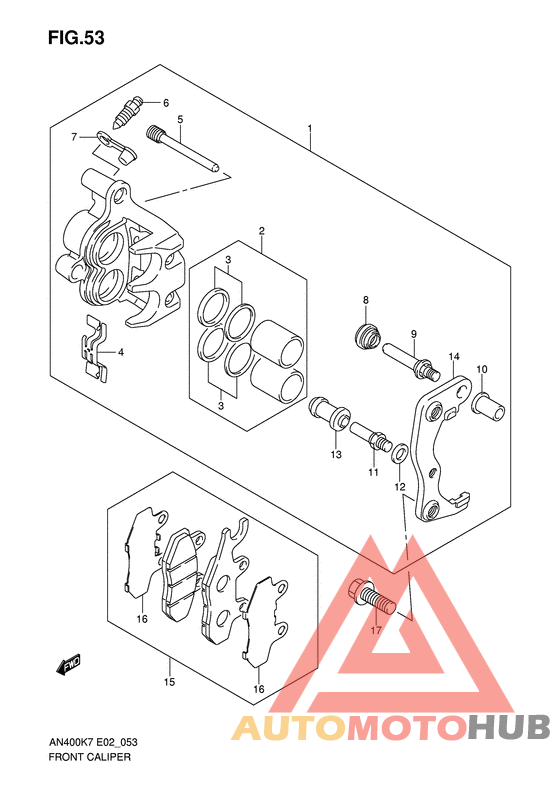 Передний суппорт