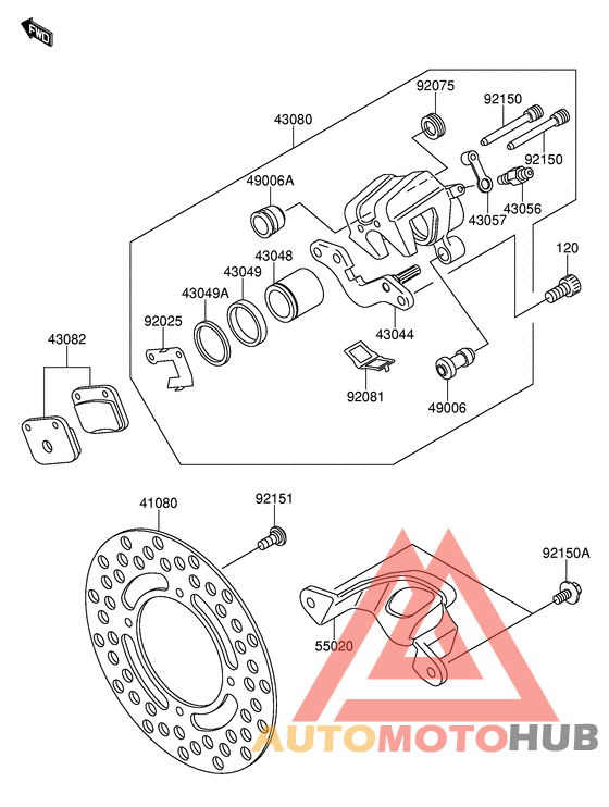 Передний суппорт