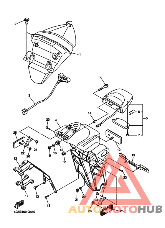 Taillight unit ass`y
