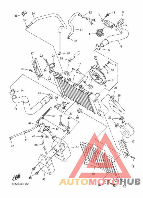 Радиатор и шланг