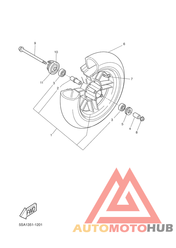 Переднее колесо