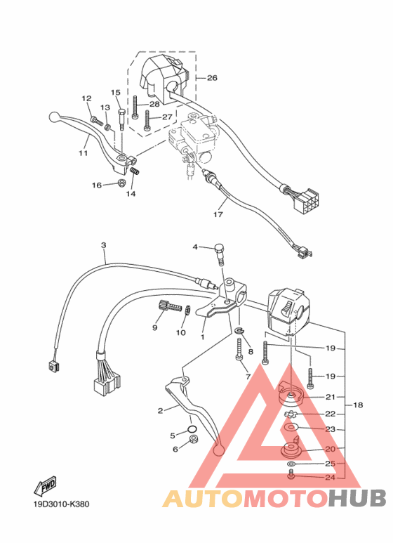 Переключатель руля рычаг