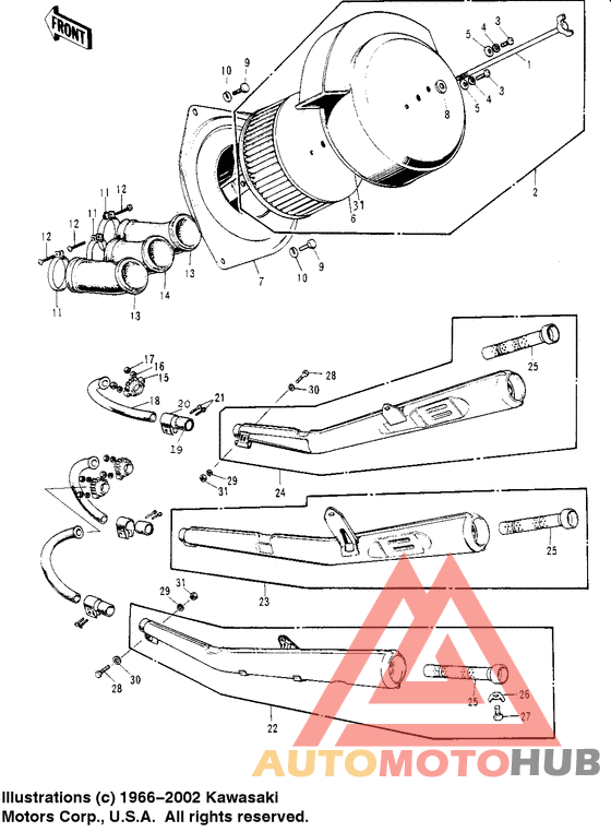 Air cleaner/mufflers
