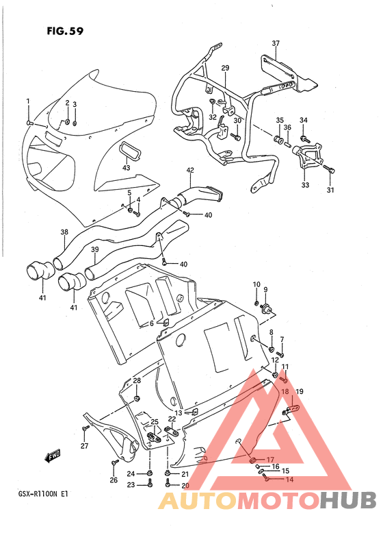 Cowling fitting set