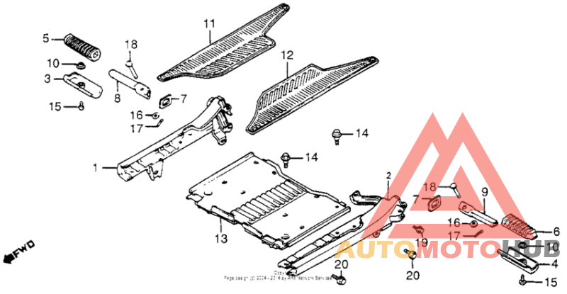 Floor panel + floor board