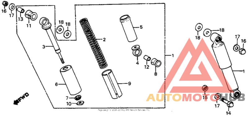 Rear shock absorber 82