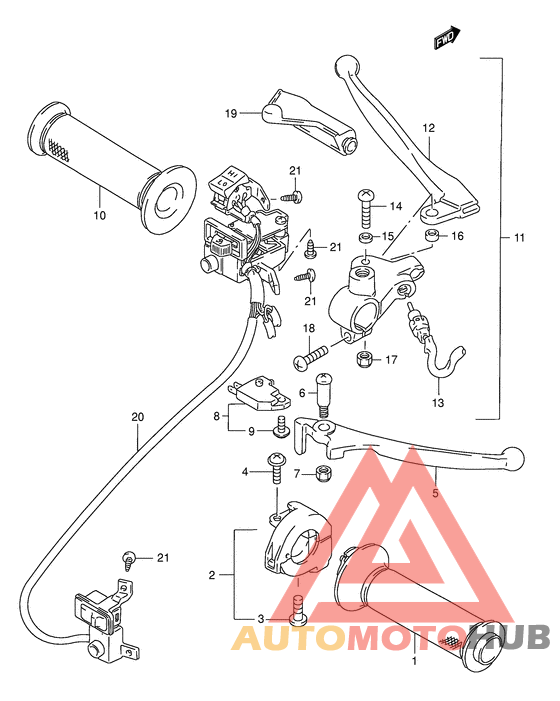 Рулевой рычаг