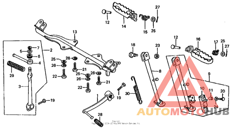 Pedal + step + stand