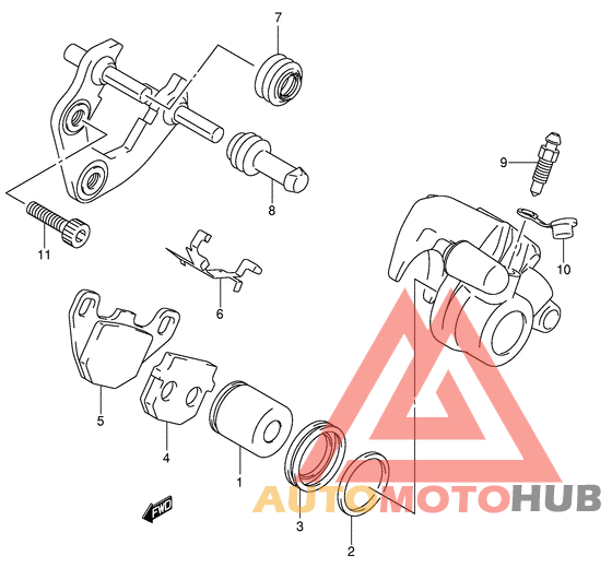 Передний суппорт