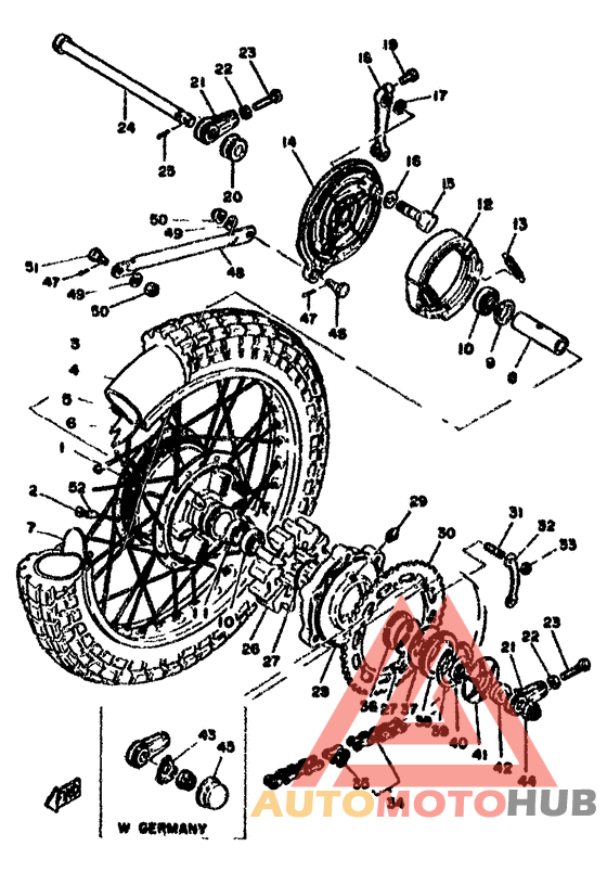 Переднее колесо