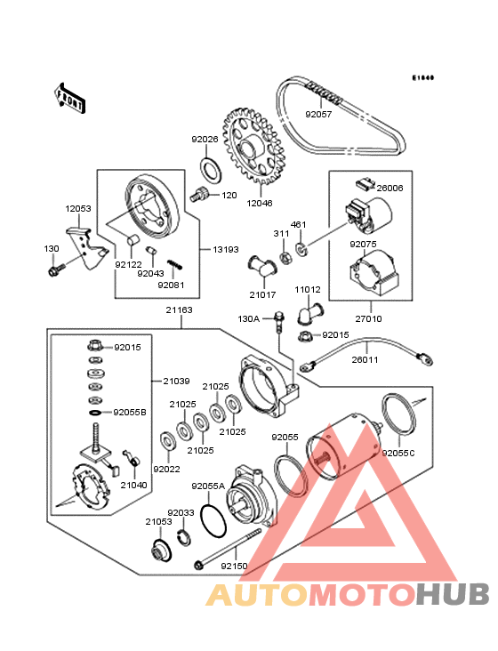 Starter motor/starter clutch