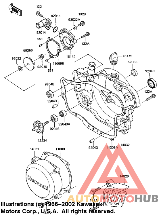 Engine covers/water pump