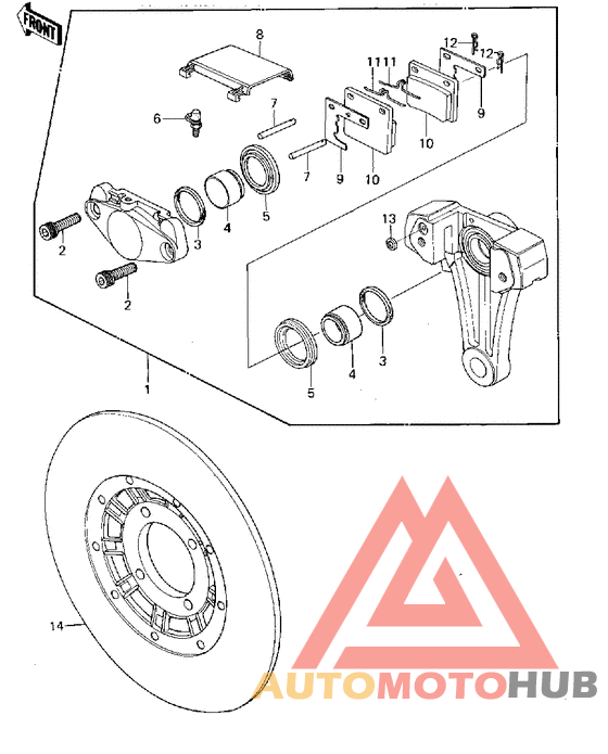 Передний суппорт