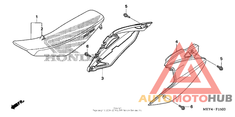 Seat + side cover