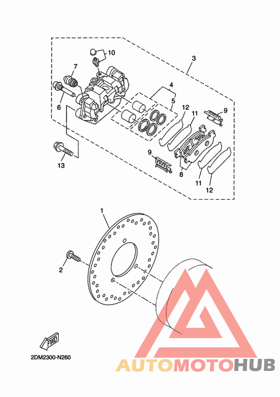 Задний суппорт