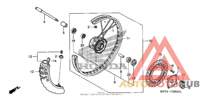 Переднее колесо