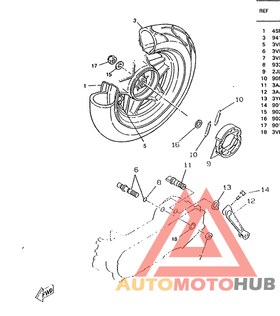 Переднее колесо