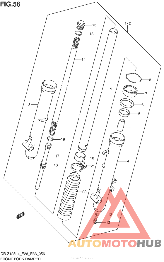 Front Fork Damper (Dr-Z125Ll4 E28)