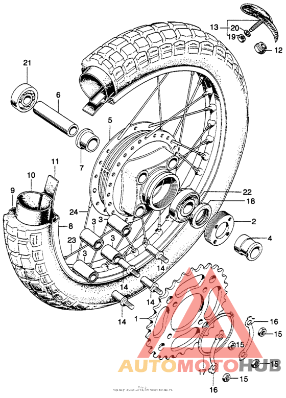 Переднее колесо