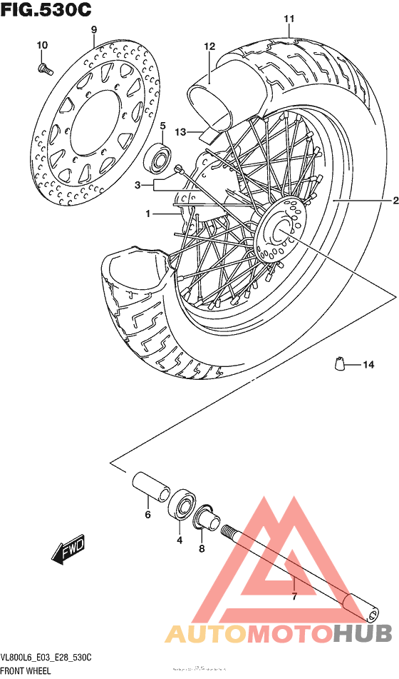 Front Wheel (Vl800L6 E33)